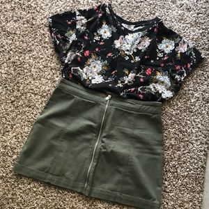 Green H&M Miniskirt
